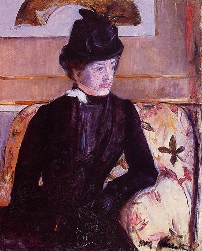 Young Woman in Black by Mary Cassatt